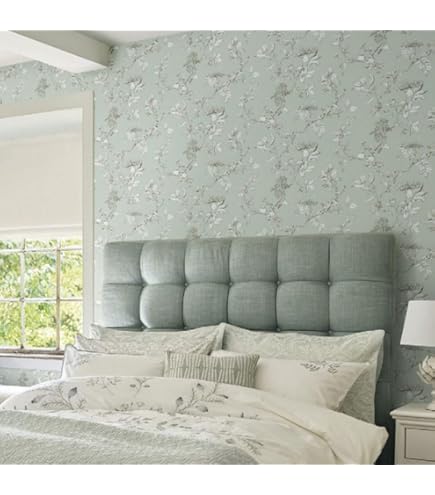 LAURA ASHLEY - ローラアシュレイ UK製壁紙Ionaシルバーグレー　新品1本から Amazon | ローラアシュレイ 壁紙 LAURA ASHREY 花柄 ダマスク